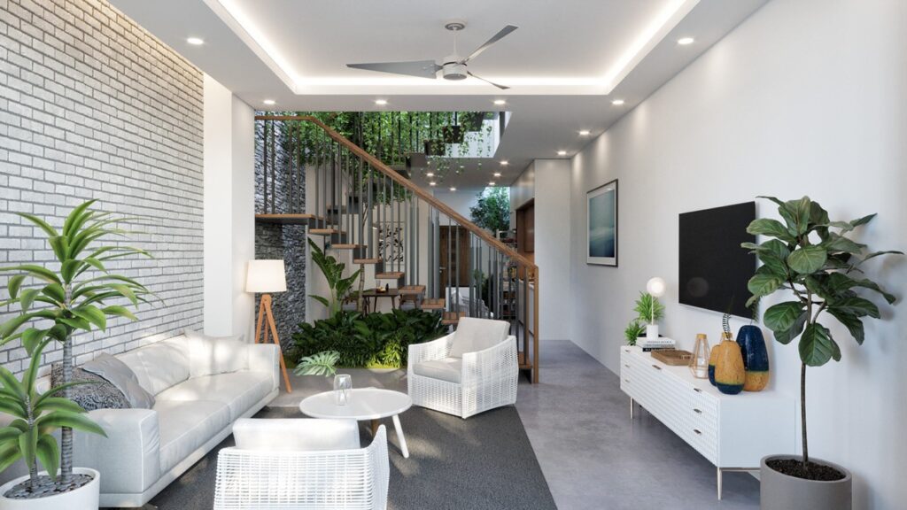 Nhà phố nhà 4 tầng đẹp - Tiểu cảnh