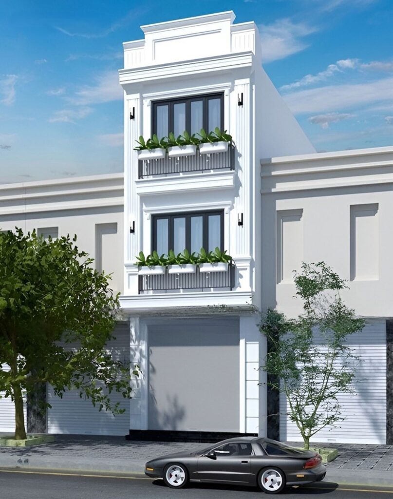 5x20m mẫu nhà ống đẹp 3 tầng 5m