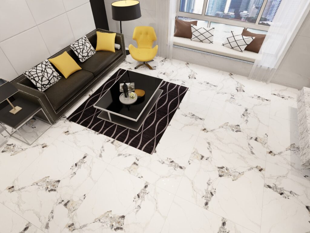 Mẫu nhà phố 3 tầng hiện đại - gạch granite khổ lớn