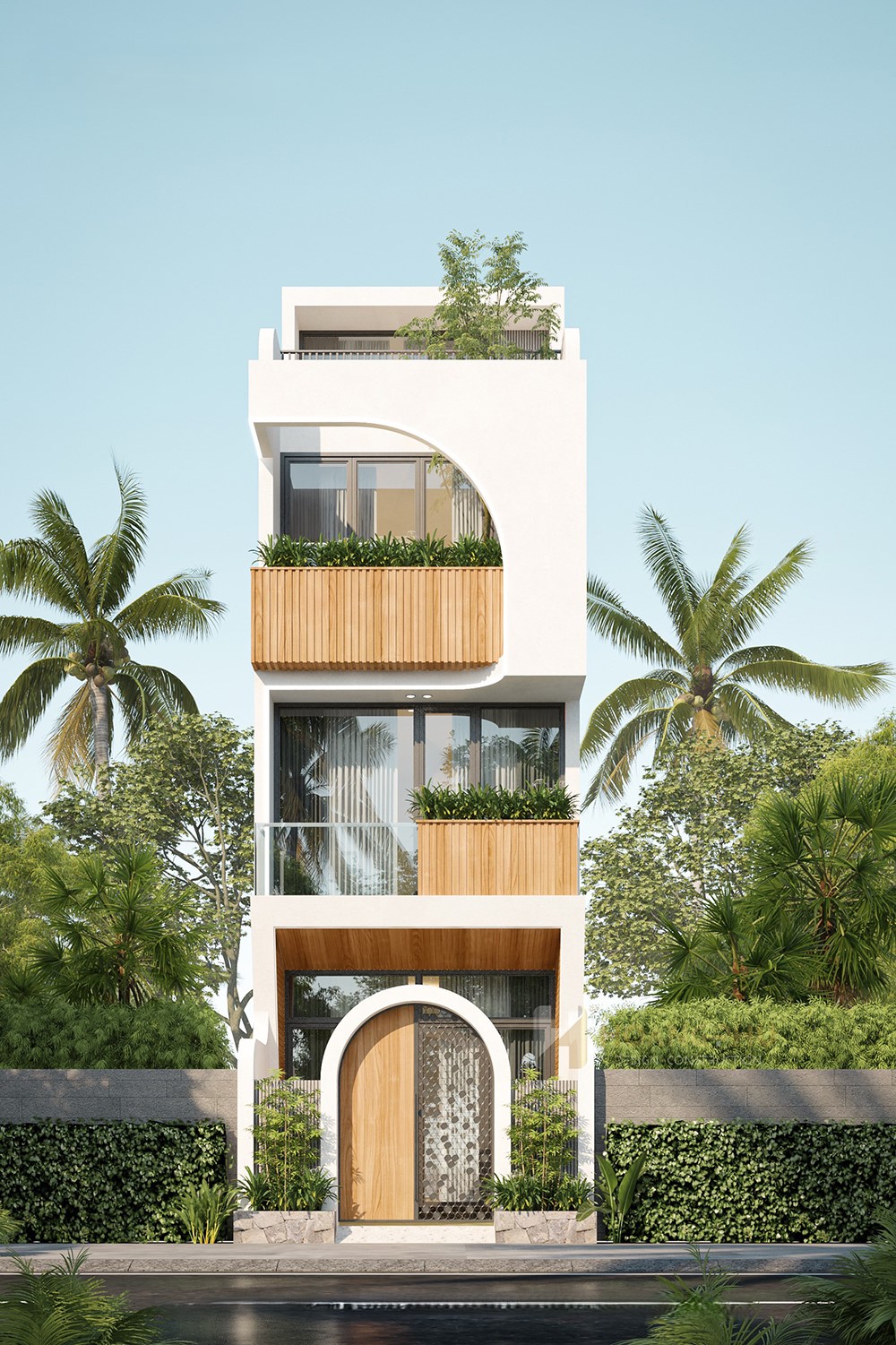 You are currently viewing Tư vấn thiết kế mẫu nhà 4 tầng đẹp 6x16m tại Thái Nguyên – Giải pháp kiến trúc, phong thủy và công năng tối ưu