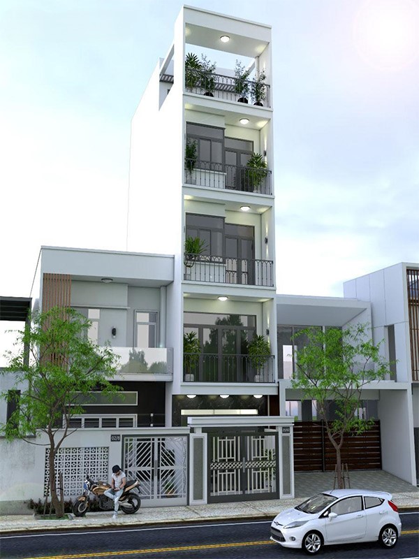 Nhà phố 5 tầng