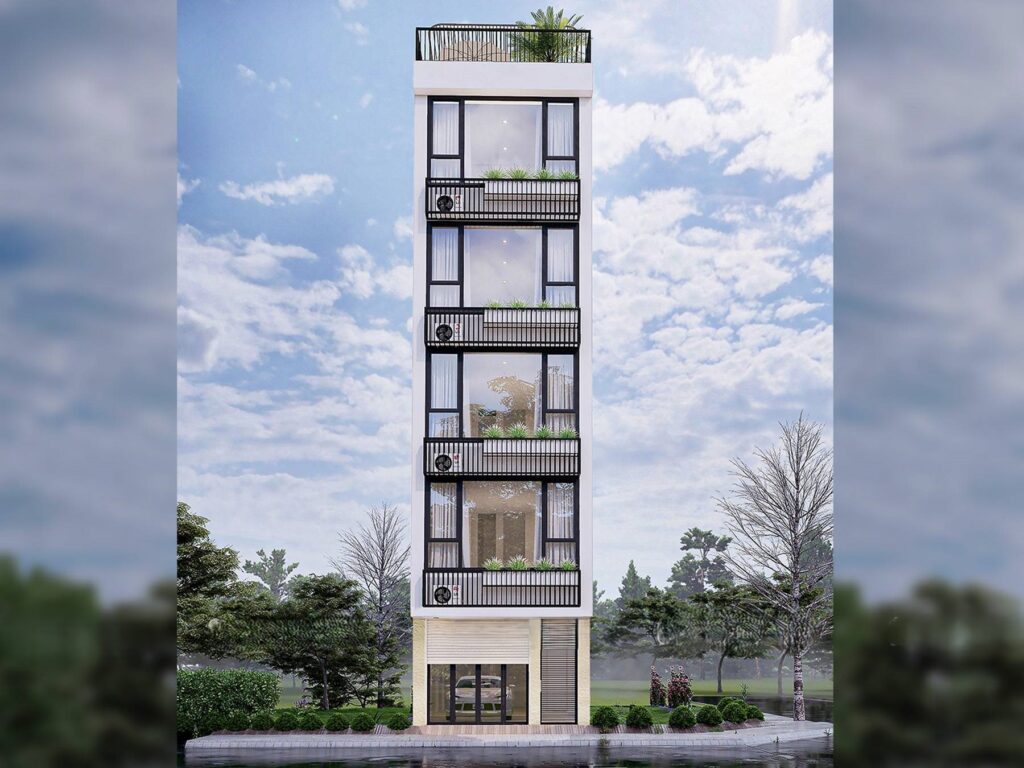 Nhà phố 5 tầng