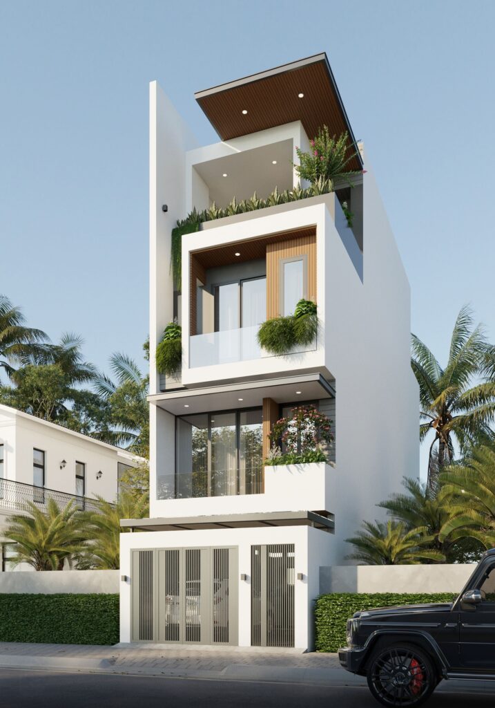Nhà 4 tầng hiện đại