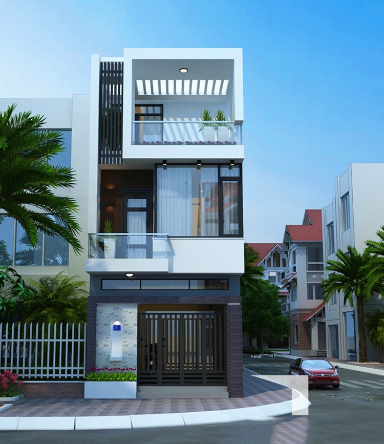 Mẫu nhà ống 3 tầng đẹp