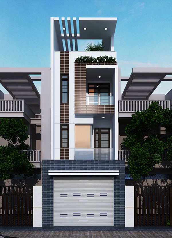 Mẫu nhà 3 tầng đẹp ở nông thôn