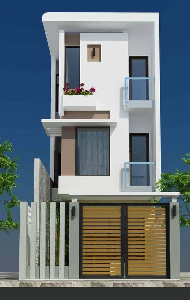 Mẫu nhà ống 3 tầng hiện đại