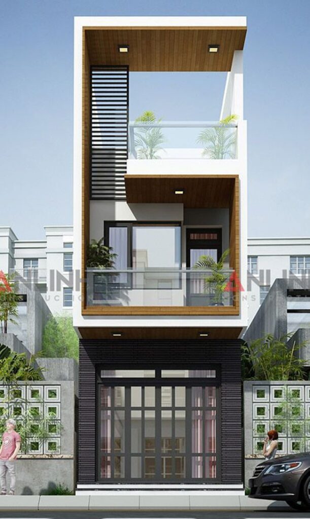 Mẫu nhà ống 3 tầng hiện đại