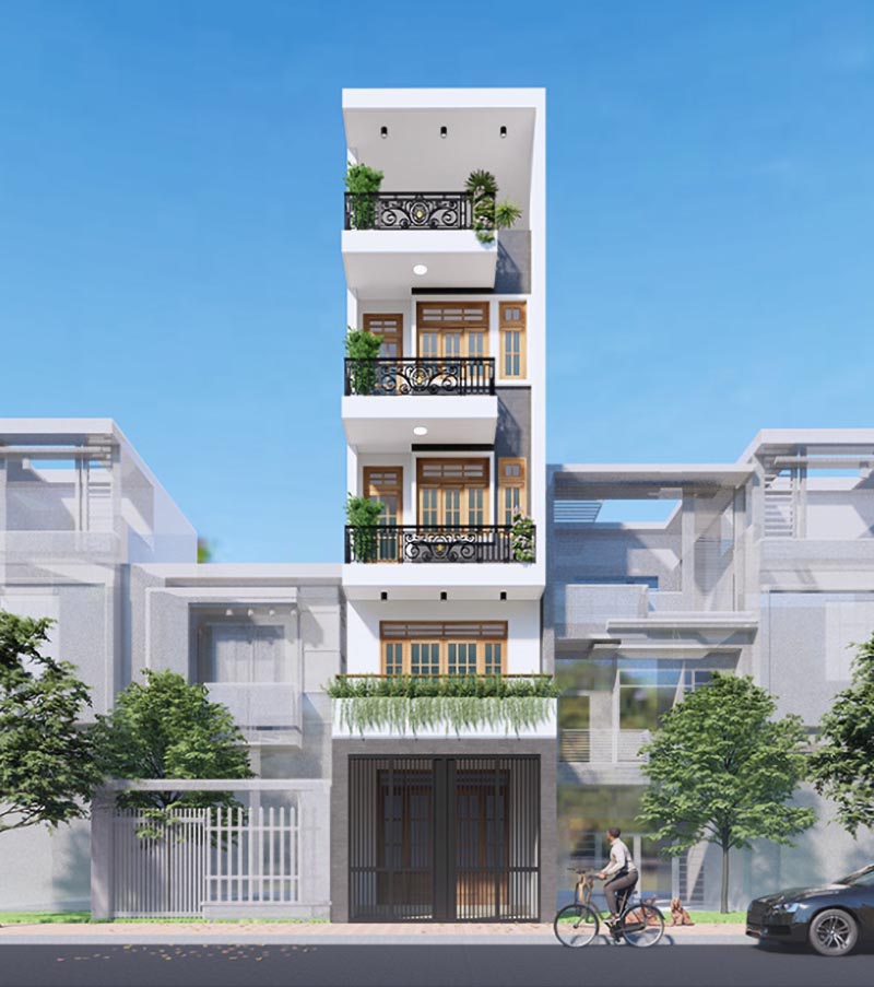 Nhà 5 tầng hiện đại