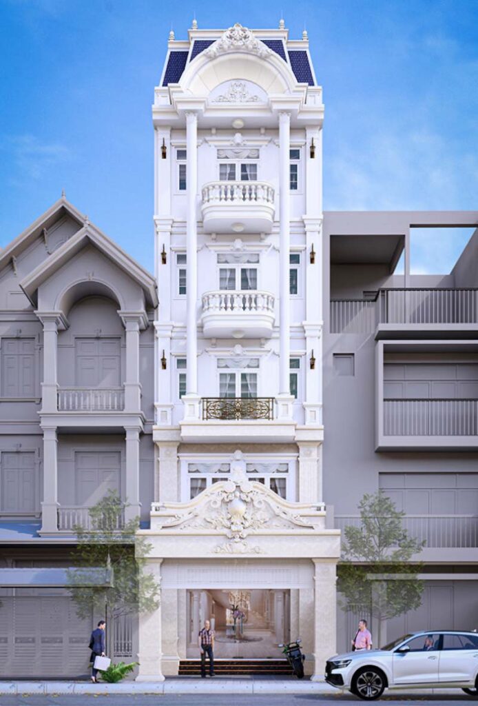 Nhà 5 tầng tân cổ điển