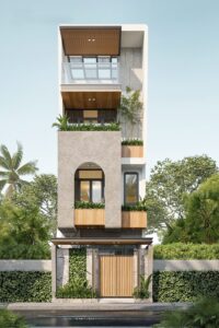 Read more about the article Tư vấn thiết kế mẫu nhà ống 4 tầng đẹp hiện đại kết hợp kinh doanh cafe tại Gia Lâm