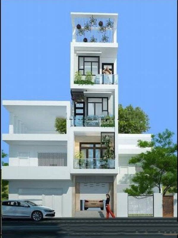 Mặt tiền nhà phố 5m 5 tầng