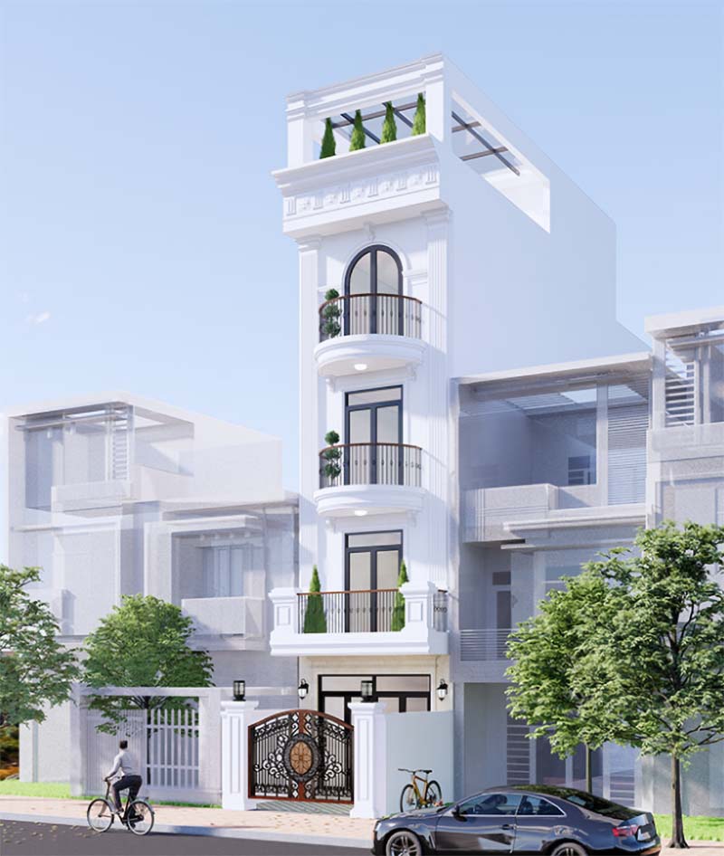 Nhà 5 tầng tân cổ điển