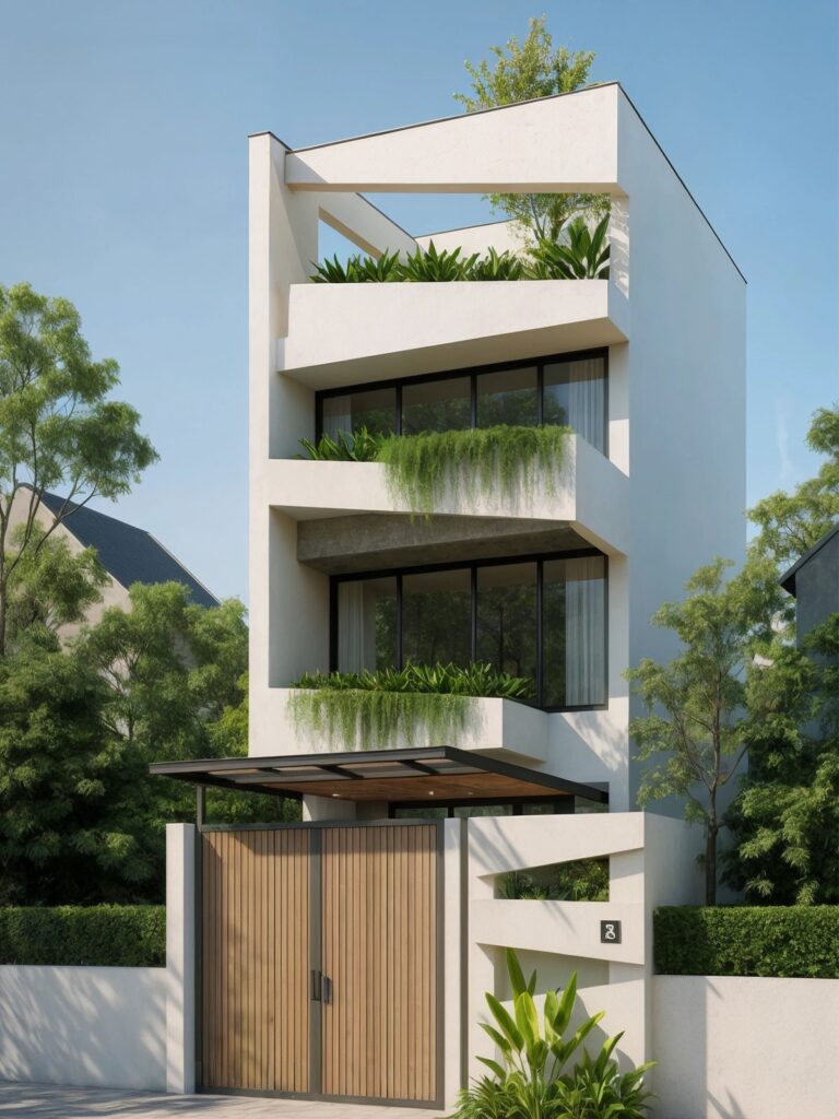 Mẫu nhà ống đẹp 3 tầng 5m