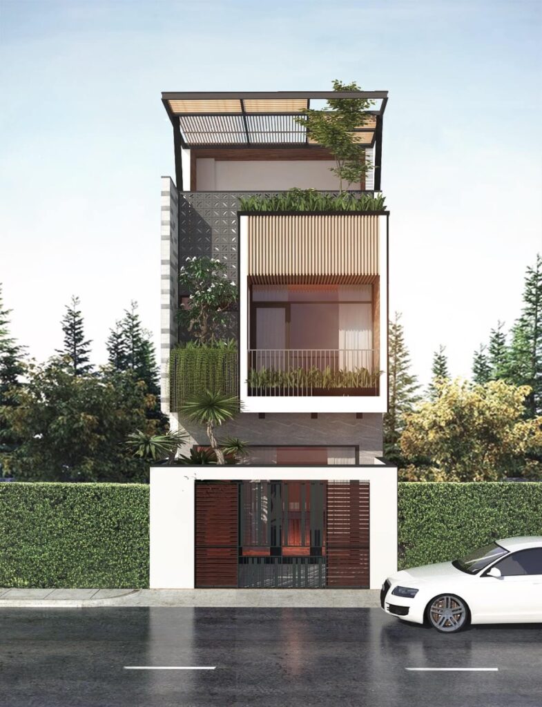 Mẫu nhà ống đẹp 3 tầng 5m