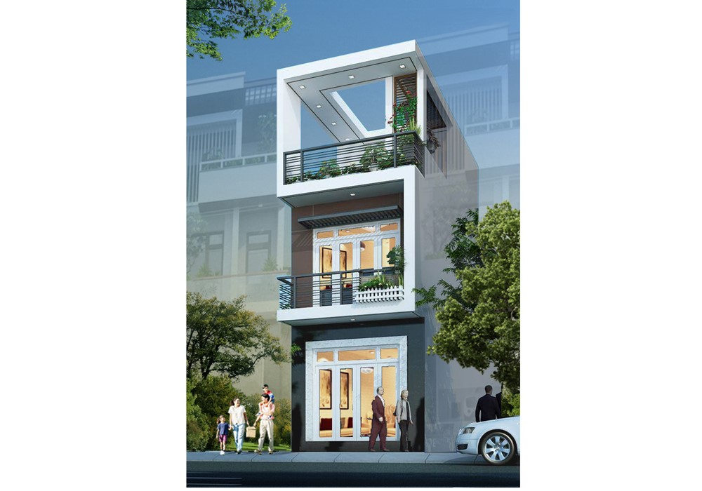Mẫu nhà ống đẹp 3 tầng 5m