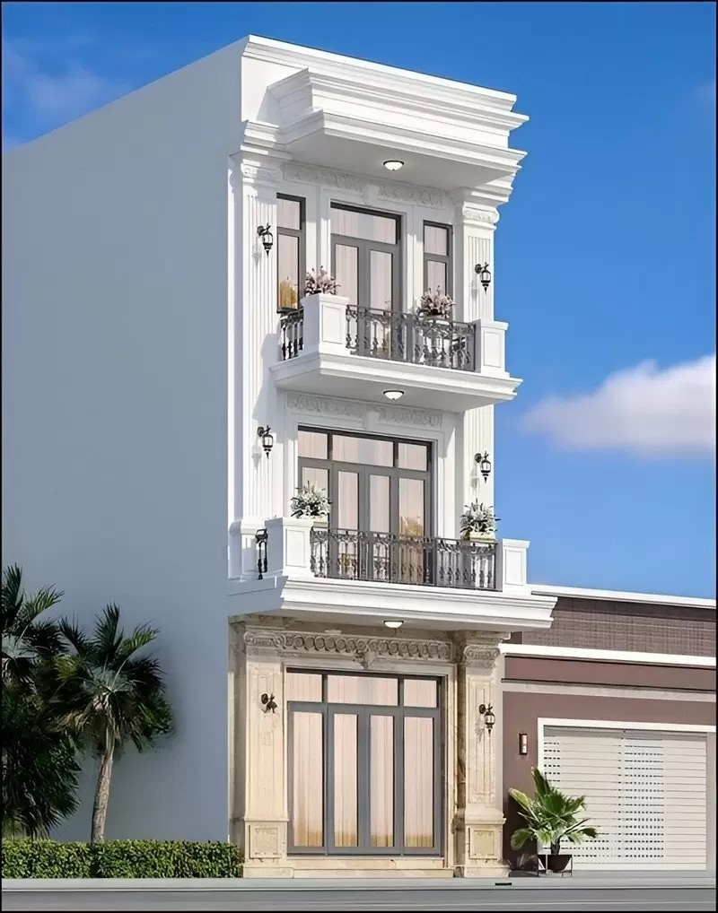 Mẫu nhà ống đẹp 3 tầng