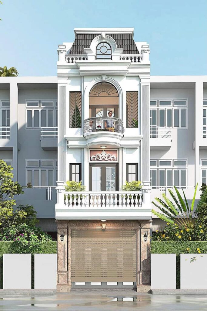 Mặt tiền nhà phố 6m 3 tầng