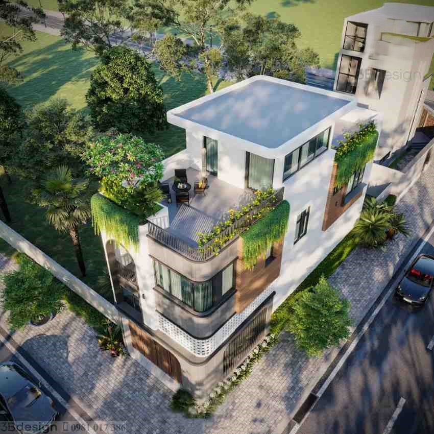 Nhà 3 tầng hiện đại