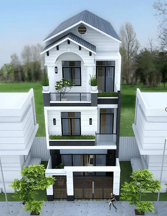 Nhà 3 tầng hiện đại