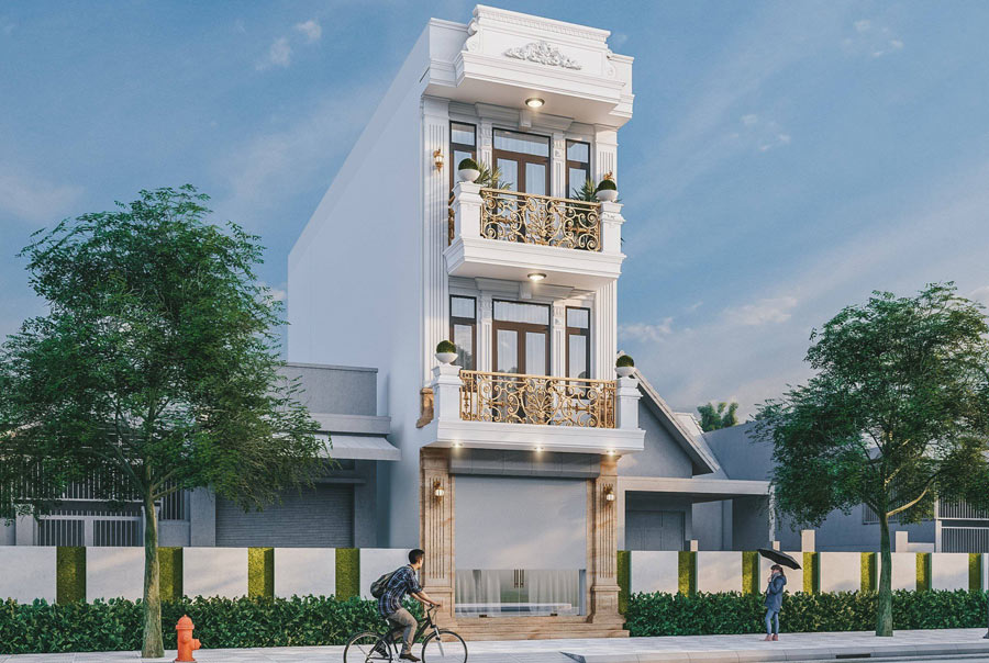 Mẫu nhà phố 3 tầng đẹp