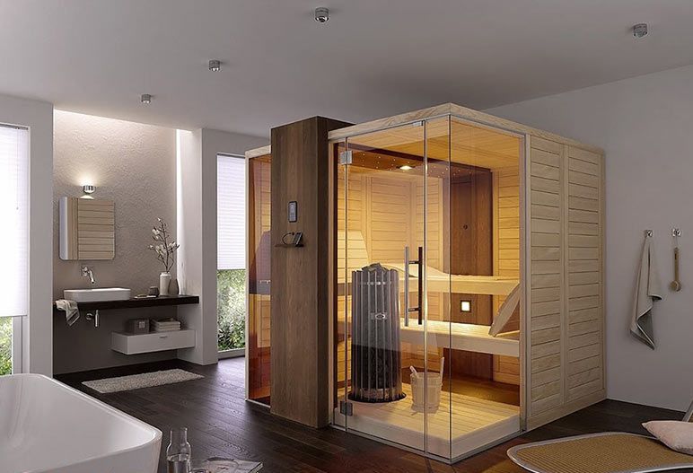 Nhà ống hiện đại 3 tầng - Phòng xông hơi