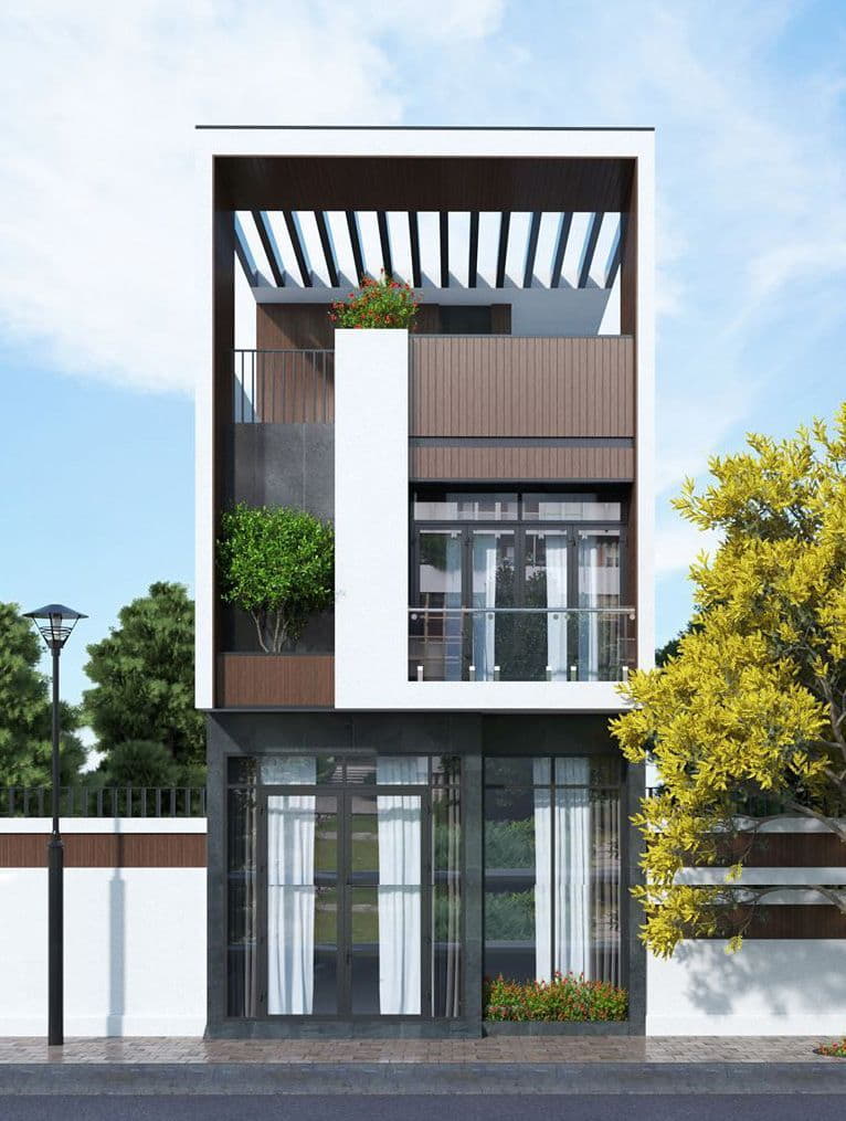 Nhà ống hiện đại 3 tầng