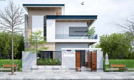 Mẫu nhà 2 tầng đẹp ở nông thôn 10