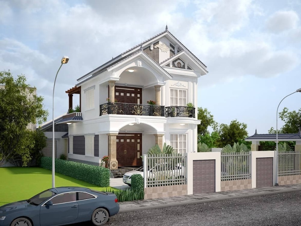 Mẫu nhà 2 tầng đẹp ở nông thôn 12