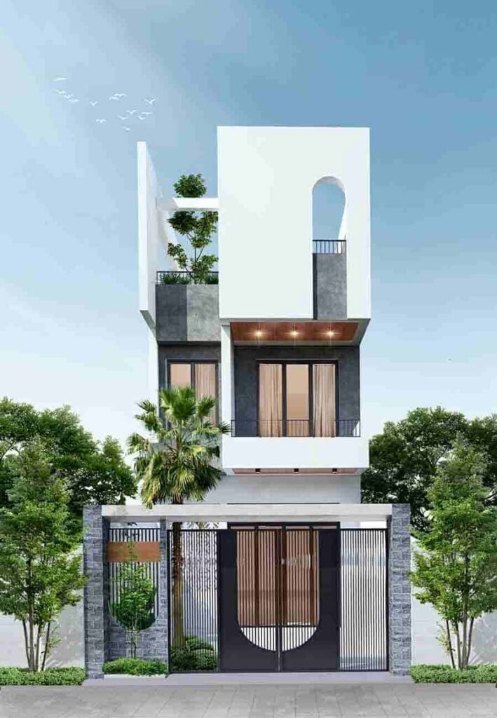 Mẫu nhà 2 tầng đơn giản 11