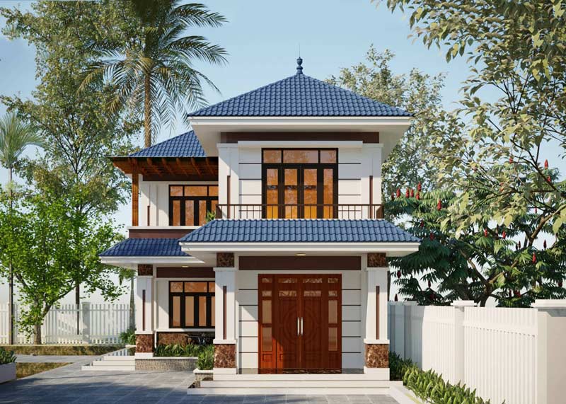 Mẫu nhà 2 tầng hiện đại 06