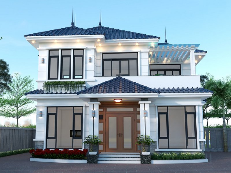 Mẫu nhà đẹp 2 tầng 05