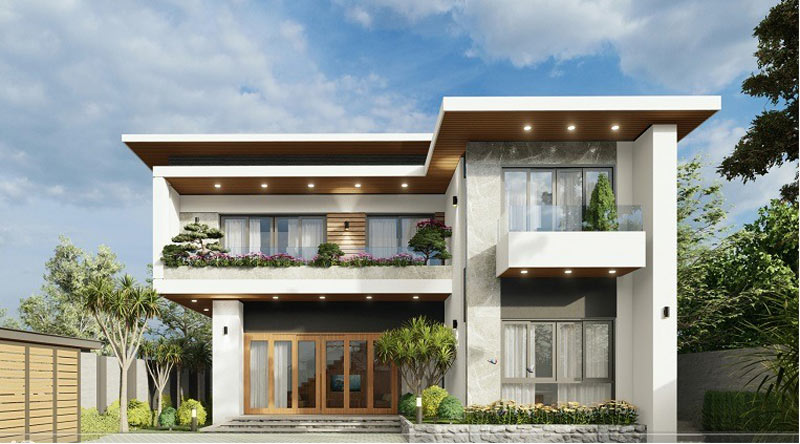 Mẫu nhà đẹp 2 tầng 08