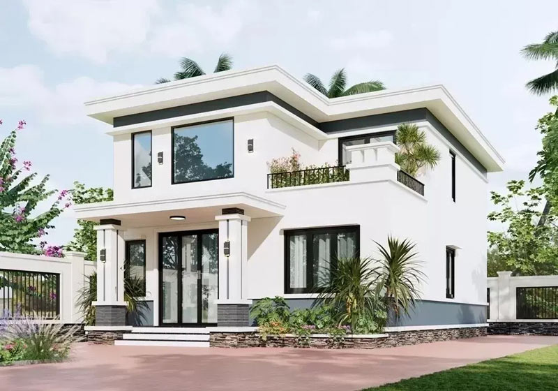 Mẫu nhà đẹp 2 tầng 10