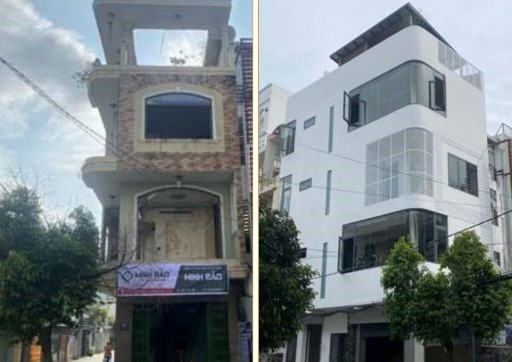 Cải tạo sửa chữa nhà - Hình ảnh công trình trước và sau khi hoàn thành