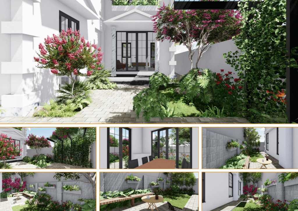 Sửa nhà trọn gói - Phối cảnh ngoại thất