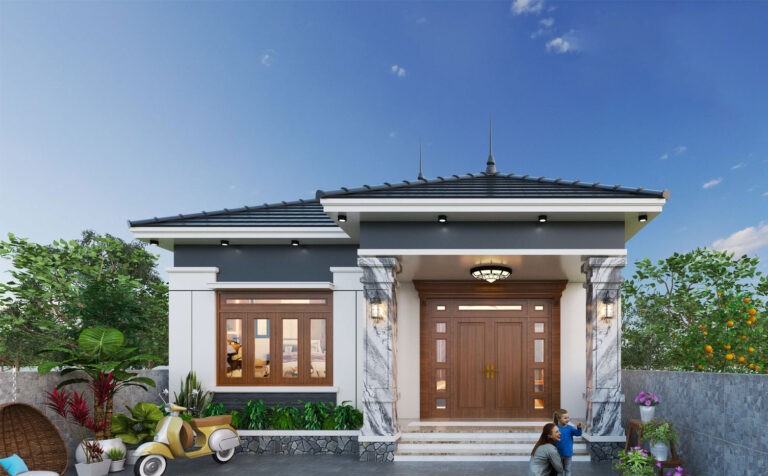 Mẫu nhà cấp 4 hiện đại