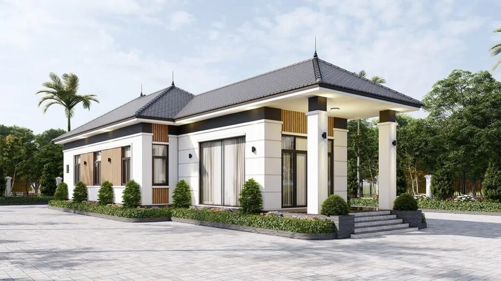 Mẫu nhà cấp 4 hiện đại