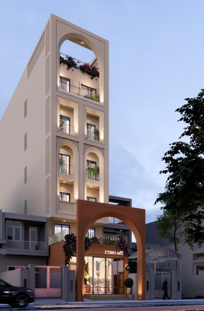 Nhà 6 tầng hiện đại