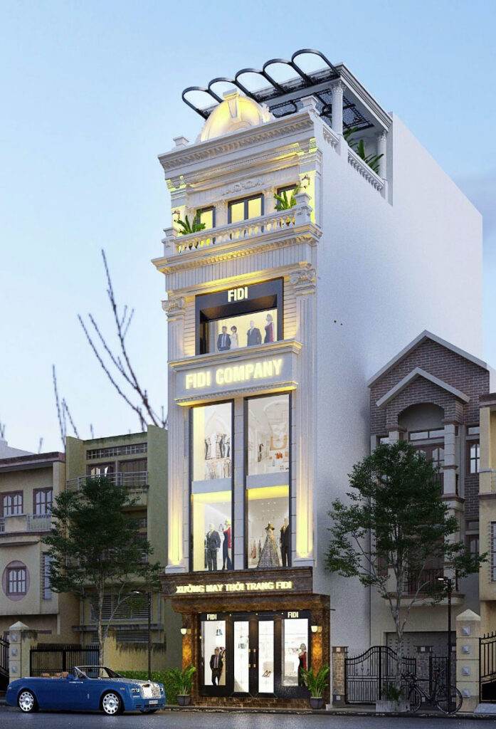 Nhà 6 tầng hiện đại