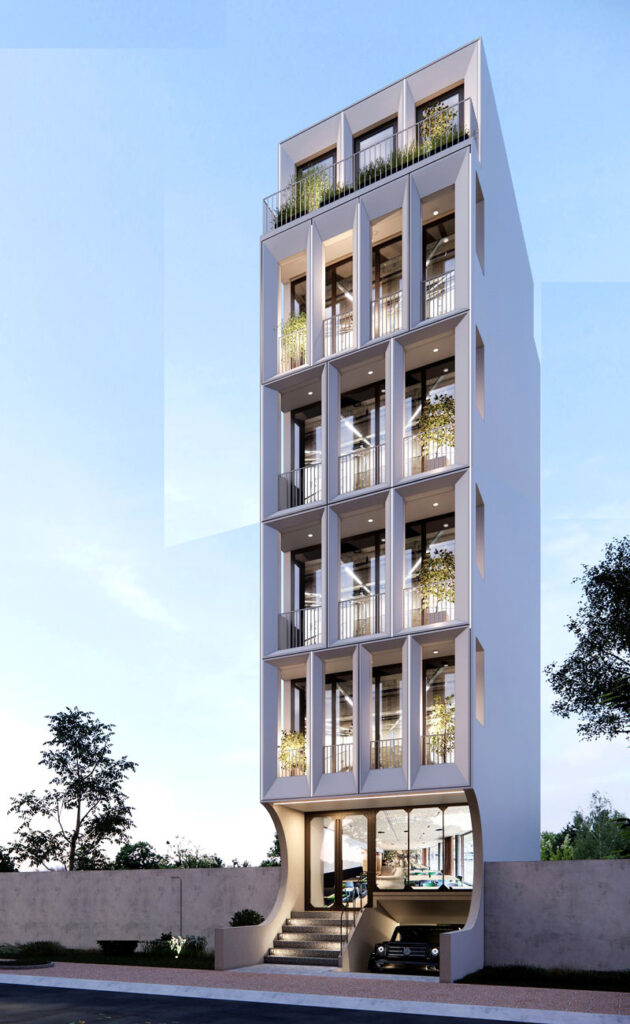 Nhà 6 tầng hiện đại