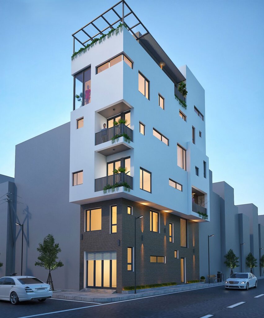 Nhà 6 tầng hiện đại