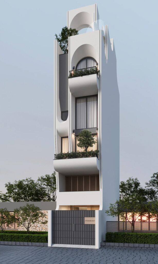 Nhà 6 tầng hiện đại