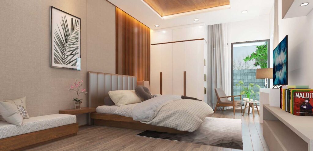 Nội thất phòng ngủ_Biệt thự hiện đại