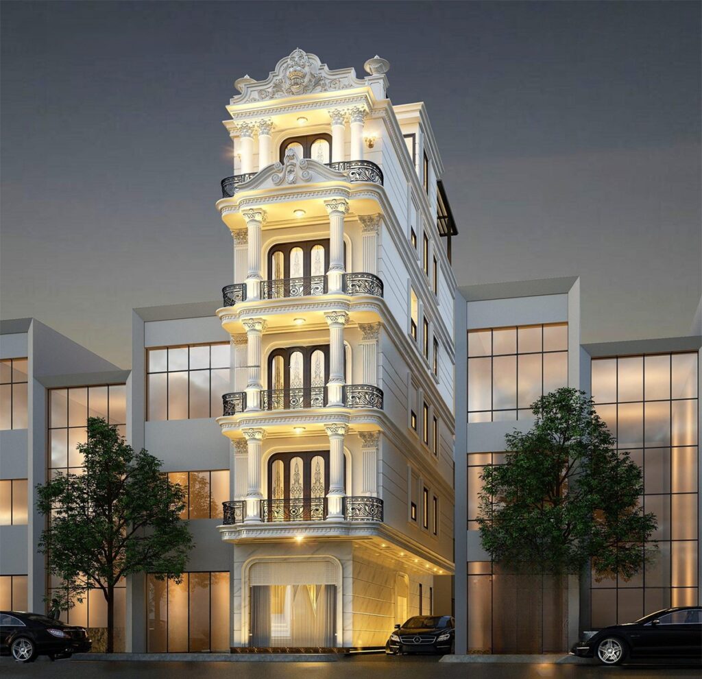 Mẫu nhà phố tân cổ điển đẹp năm 2026