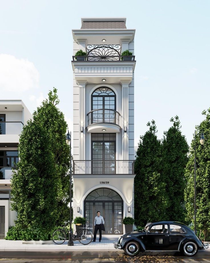 Mẫu nhà phố tân cổ điển đẹp năm 2026