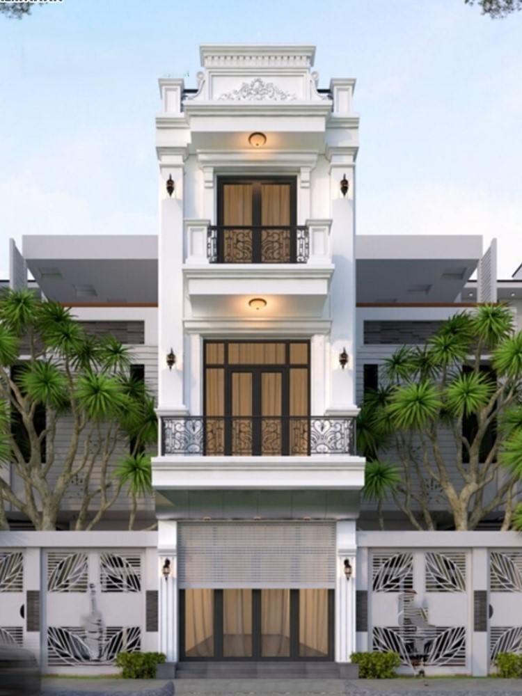 Mẫu nhà phố tân cổ điển đẹp năm 2026
