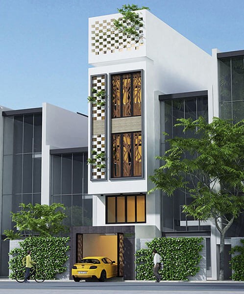 Mẫu thiết kế nhà phố 4 tầng năm 2026