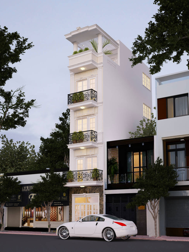 Mẫu thiết kế nhà phố đẹp năm 2026