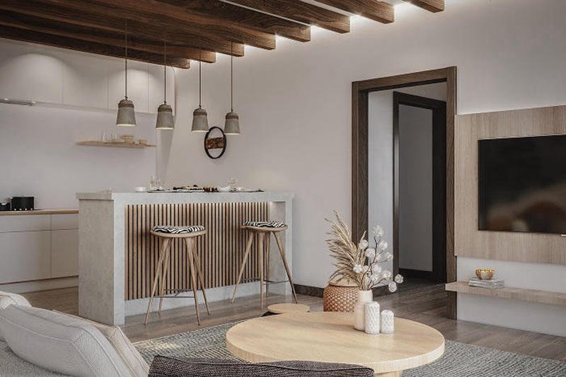 Nội thất nhà phố Phong cách Wabi-sabi