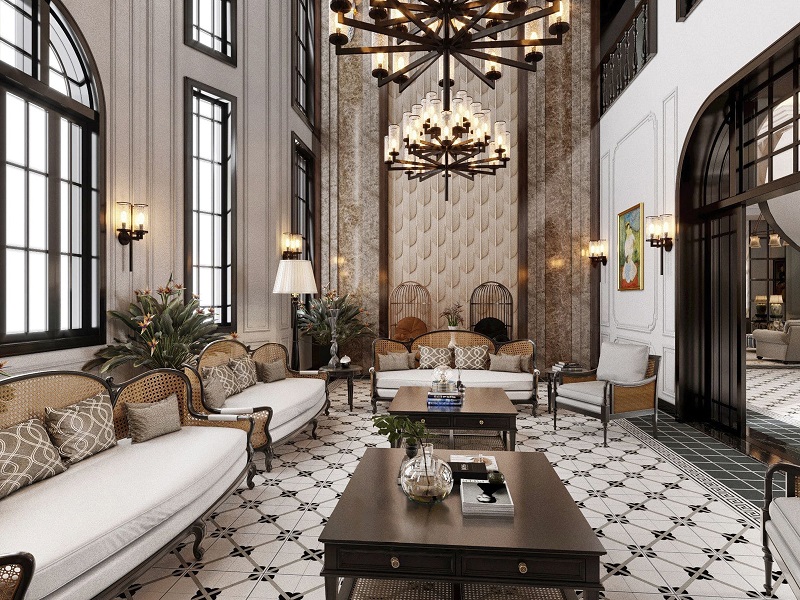 Nội thất nhà phố phong cách Indochine